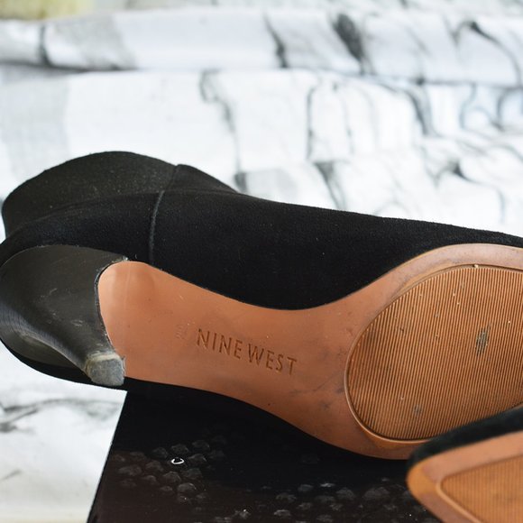 Nine‎ West Black Suede Boots - Picture 5 of 8